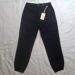 L.T.J. Letters to Juliet Black High Waist Cargo Joggers w Drawstring XS-S NWT